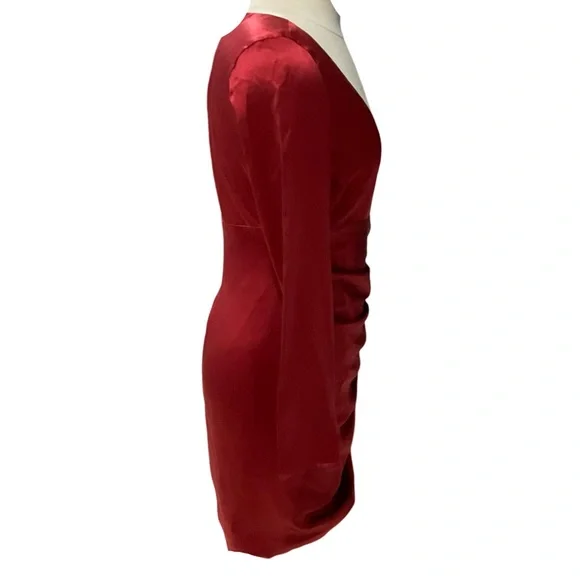 Roberto Cavalli red silk dress size 42 $359